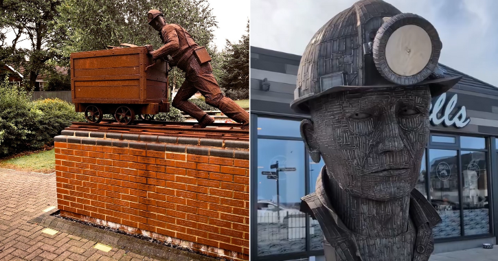 Image of sculptures by artist Ray Lonsdale called The Village Remains and Then Gone.